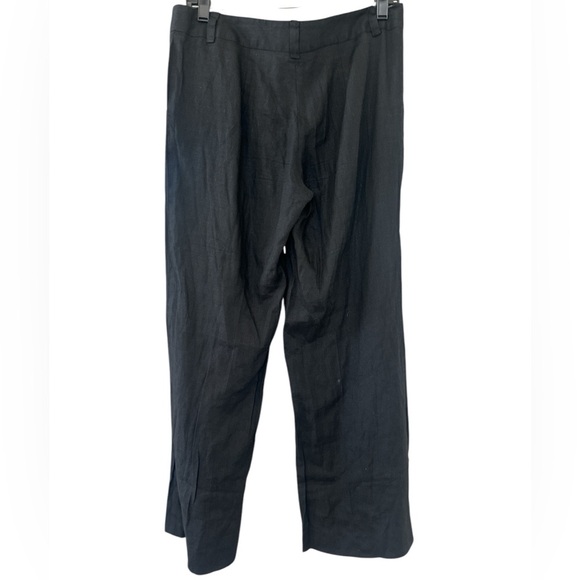 Tory Burch Wide Leg Black Linen Pants - Picture 8 of 11